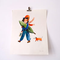 Original illustration December Elsi
