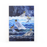 Sparkling postcard sea