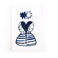 Postcard Zodiac Sign Gemini