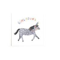 Invitation card pony