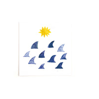 Square Postcard Christmas by the Ocean