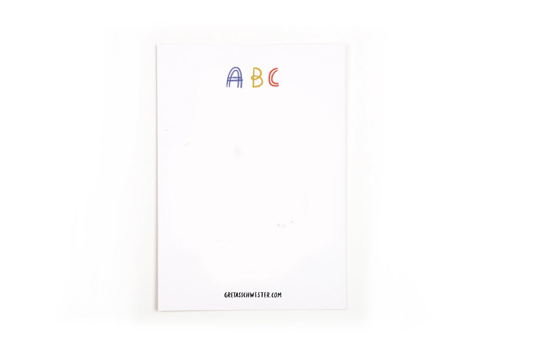 Postcard set for coloring - SCHOOLCHILD