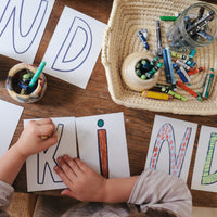 Postcard set for coloring - SCHOOLCHILD