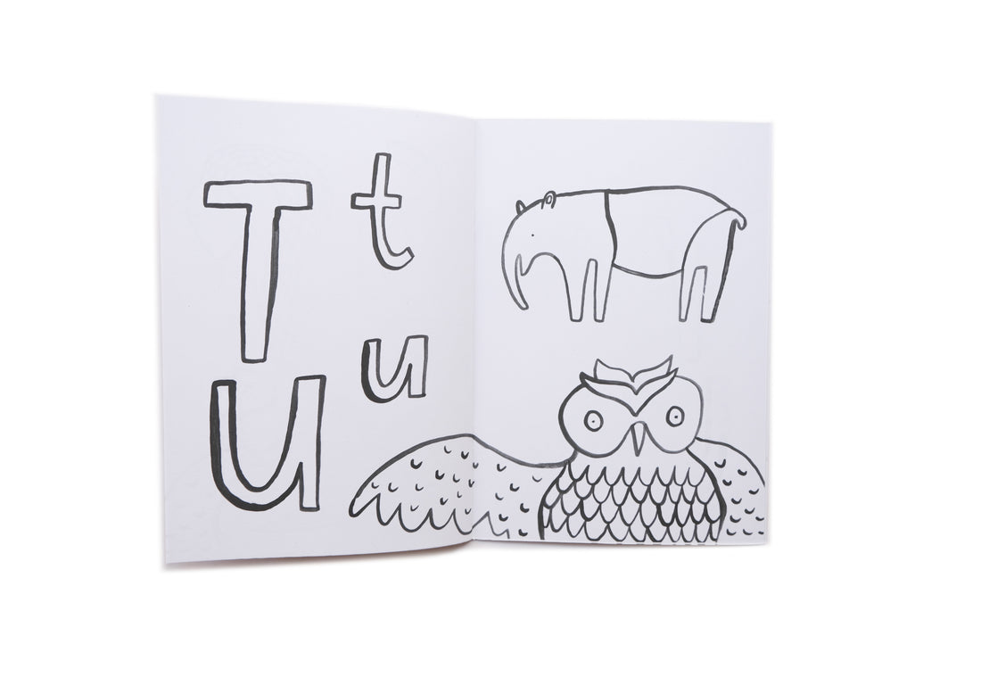 Wild ABC Coloring Book