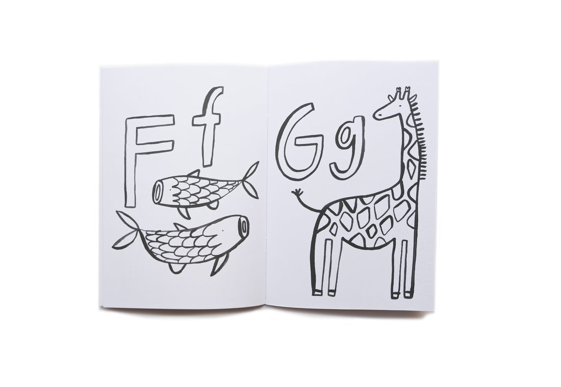 Wild ABC Coloring Book