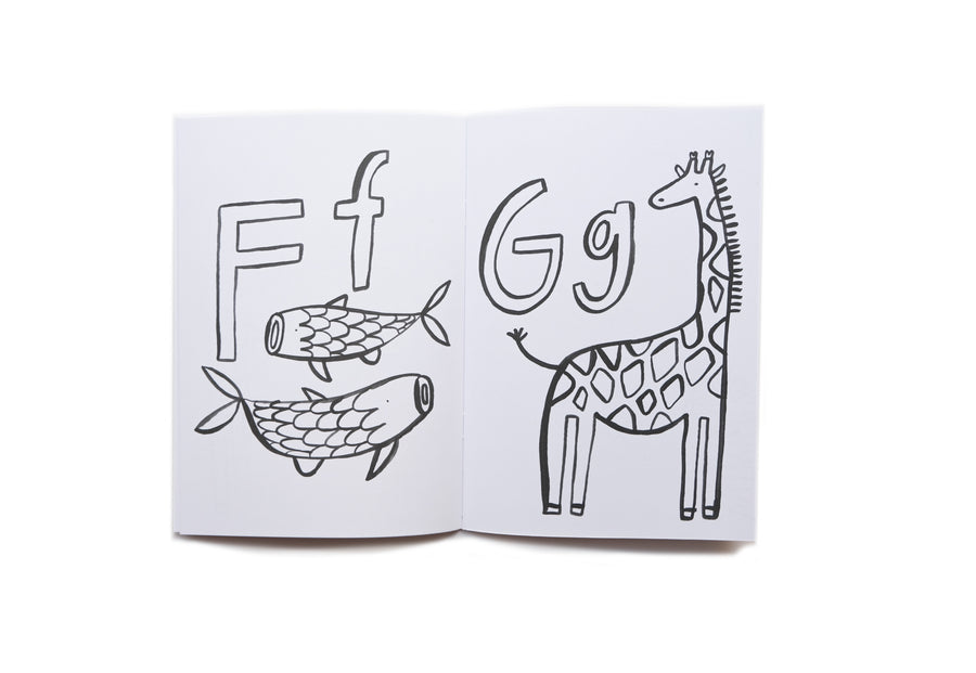 Wild ABC Coloring Book