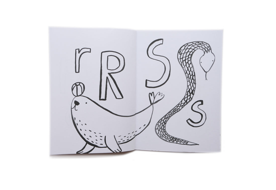 Wild ABC Coloring Book