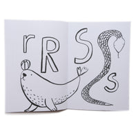Wild ABC Coloring Book