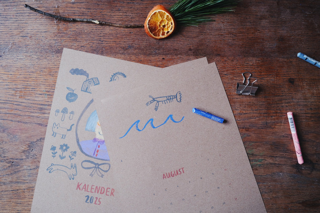 Annual calendar 2025 to design yourself [Download/Printable]