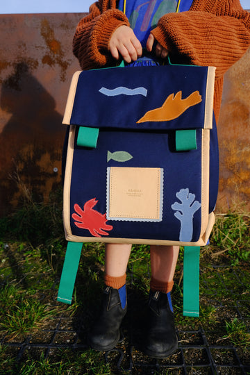 Hänska x Gretas Sister School Bag Blue 