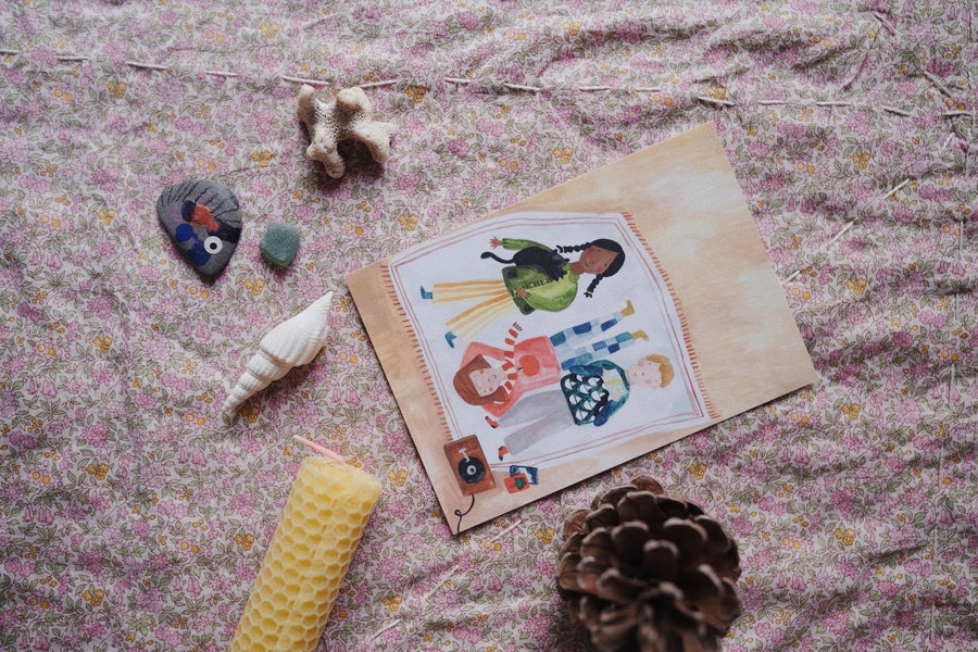 Monatskarten Lila Lämmchen x Gretas Schwester