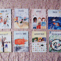 Monatskarten Lila Lämmchen x Gretas Schwester