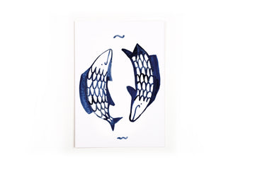 Postcard Zodiac Sign Pisces