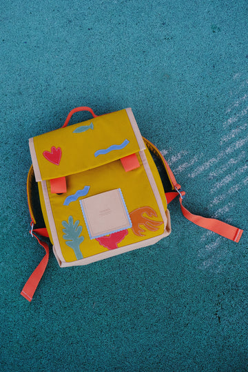 Hänska x Gretas Schwester School Bag Bright Mustard 