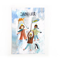 Monatskarten Lila Lämmchen x Gretas Schwester