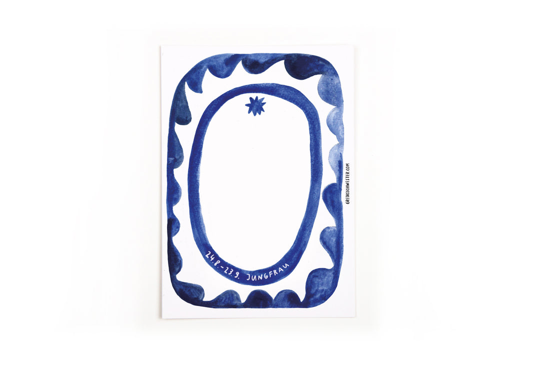 Postcard Zodiac Sign Virgo