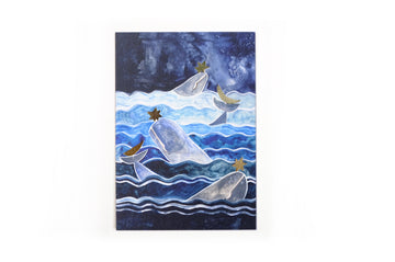 Sparkling postcard sea
