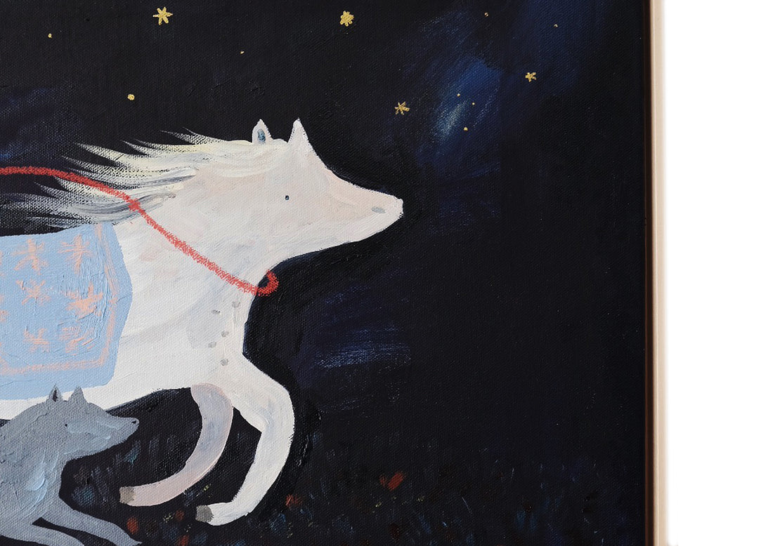 Originalillustration - Running with the Wolf