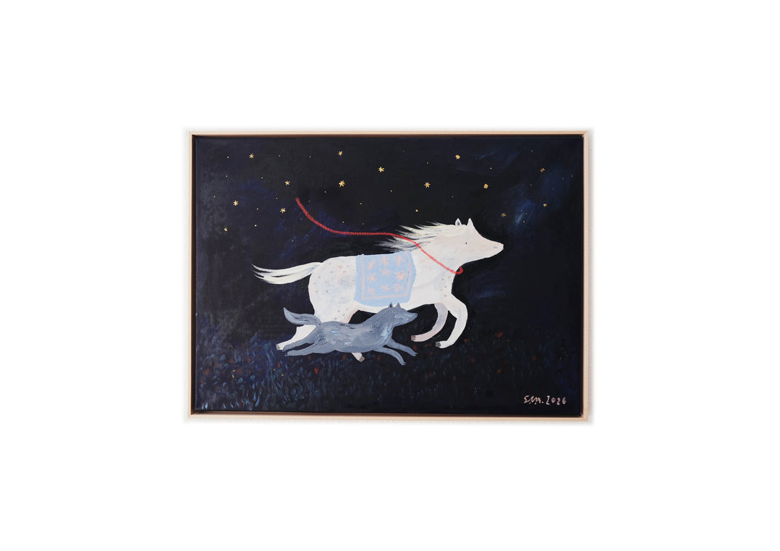 Originalillustration - Running with the Wolf