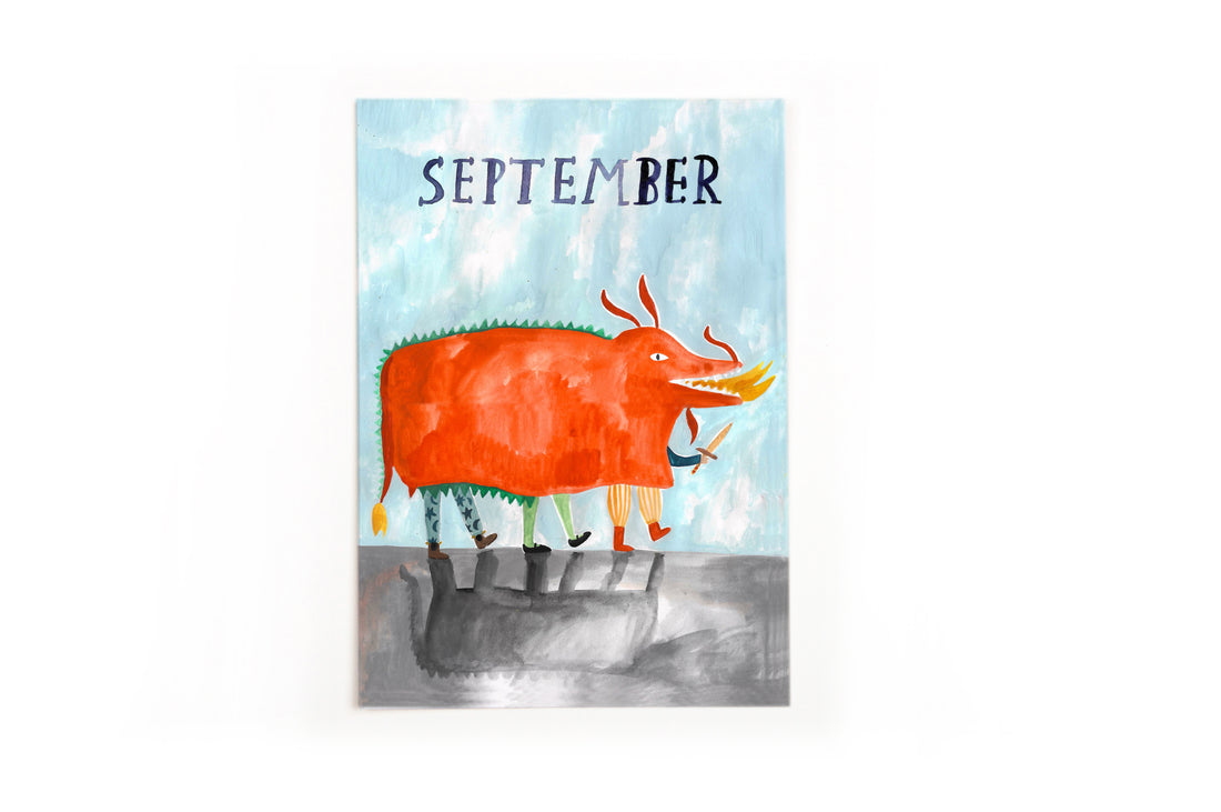 Monatskarten Lila Lämmchen x Gretas Schwester