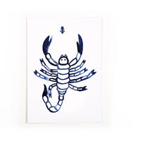 Postkarte Sternzeichen Skorpion