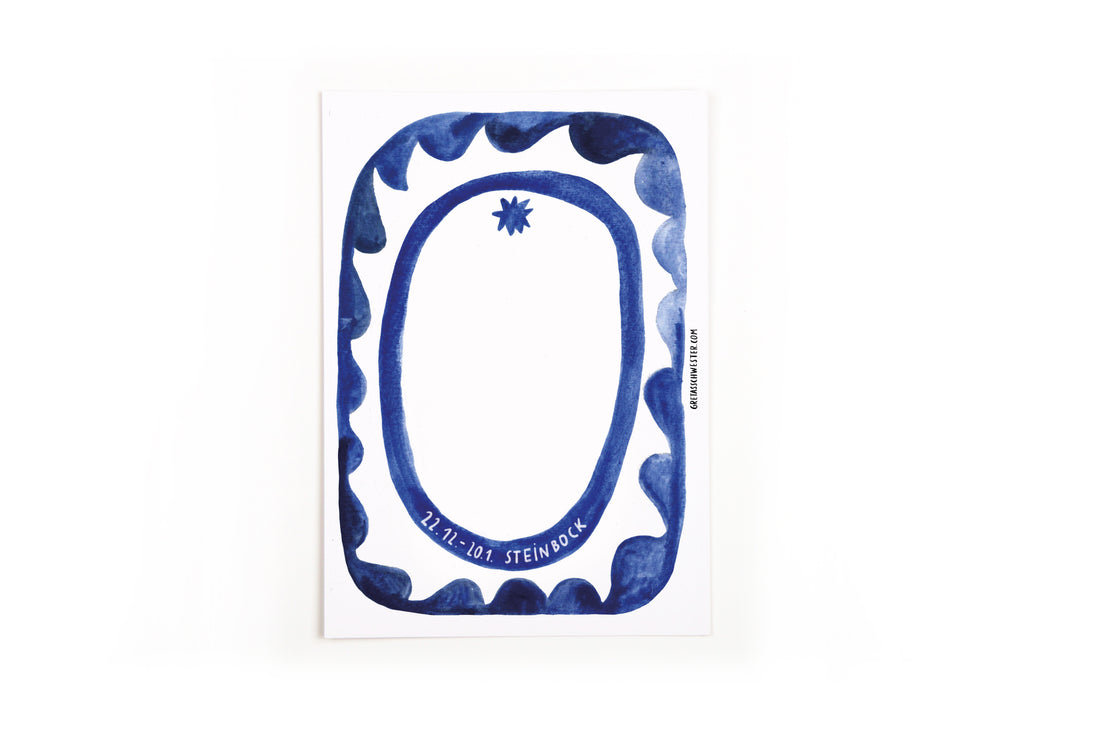 Postcard Zodiac Sign Capricorn