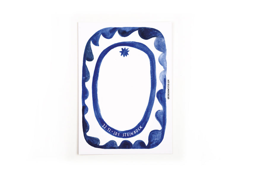 Postcard Zodiac Sign Capricorn