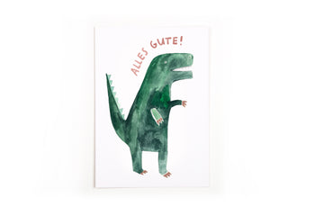 Postkarte Alles Gute T-Rex