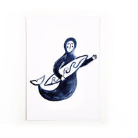 Postcard Zodiac Sign Aquarius