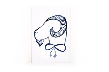 Postcard Zodiac Sign Aries