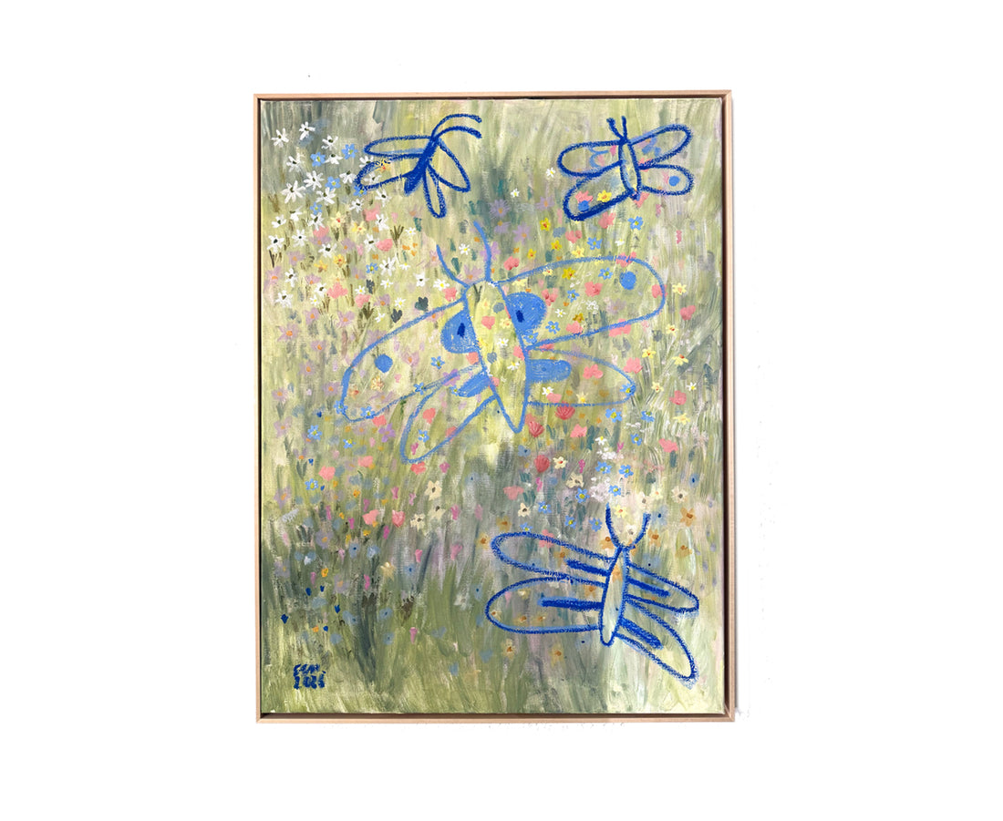 Originalillustration - No Butterflies no Flowers