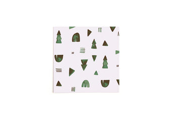 Quadratische Postkarte Abstract Christmas