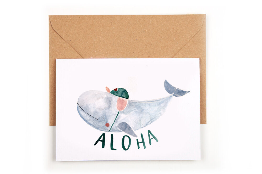 Folding Card Aloha Baby