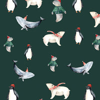 3 Bögen Geschenkpapier Christmas Animals