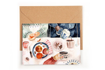 Folding Card Christmas Tea