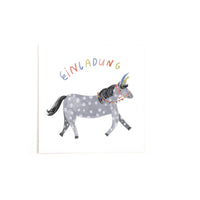 Invitation card pony