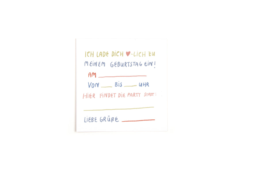 Invitation card pony