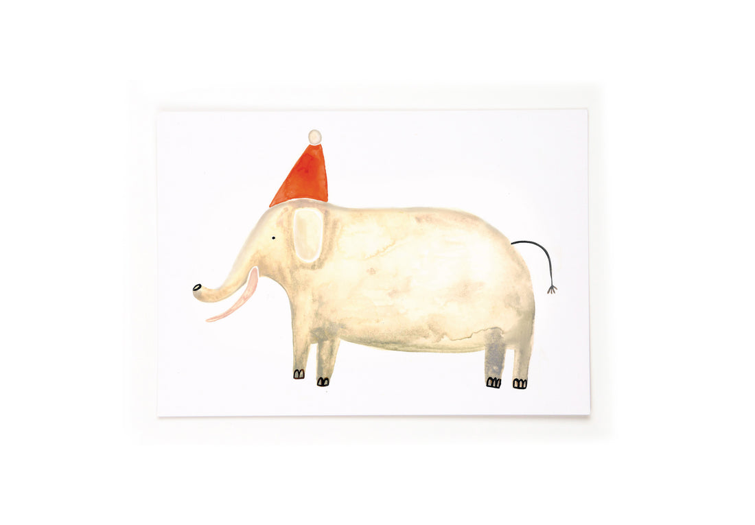 Postkarte Elefantastische Weihnachten
