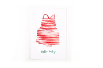 Postcard Hello Baby