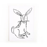 Postcard Easter for Coloring