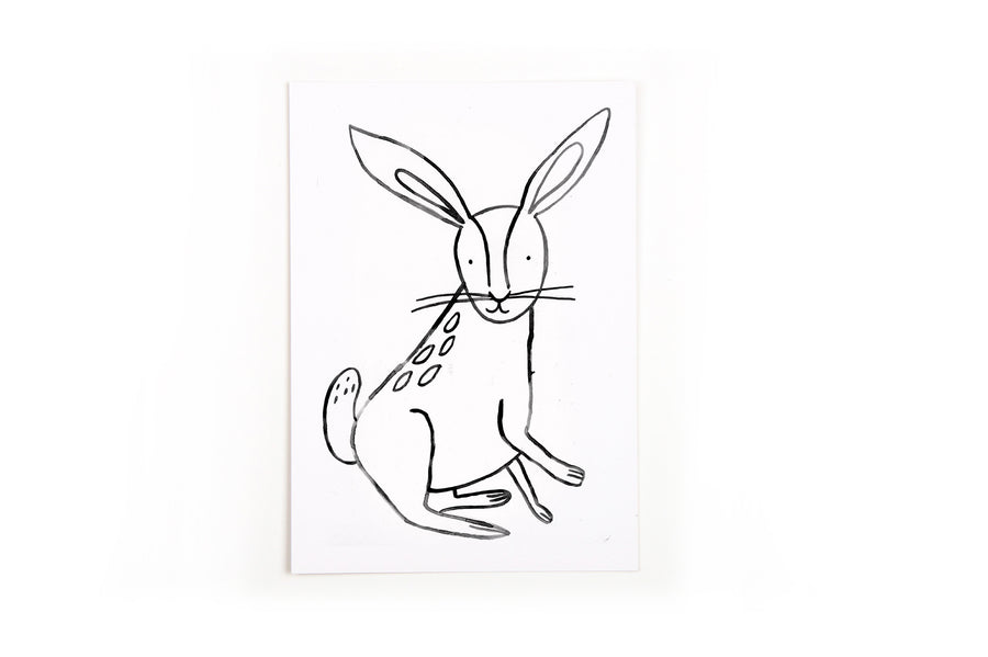 Postcard Easter for Coloring