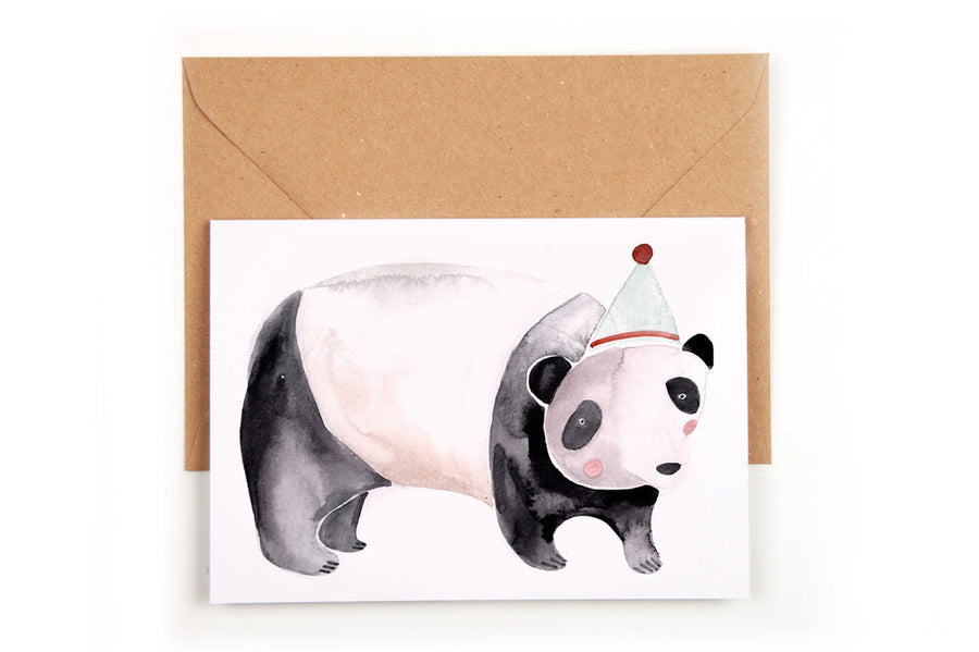 Folding Card Party Panda