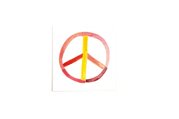 Square postcard Peace