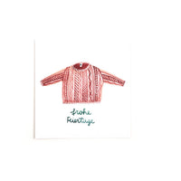 Quadratische Postkarte Pullover