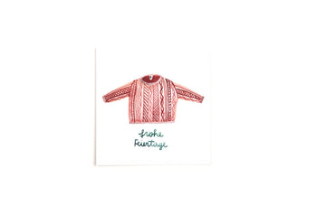 Quadratische Postkarte Pullover