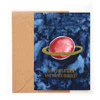 Sparkling Folding Card ... To Saturn and back again!