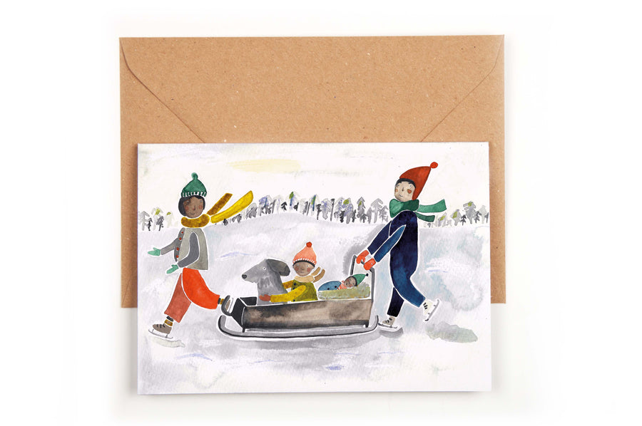 Folding Card Snow Adventure