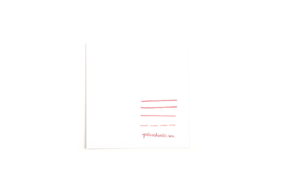 Square Postcard Papa Whale