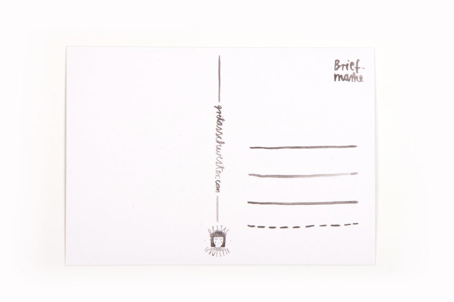 Postkarte Zebra