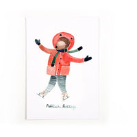 Postcard Christmas Bear